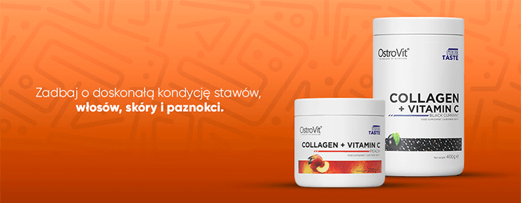 OstroVit Kolagen Witamina C 200 g brzoskwiniowy 23 90 zł