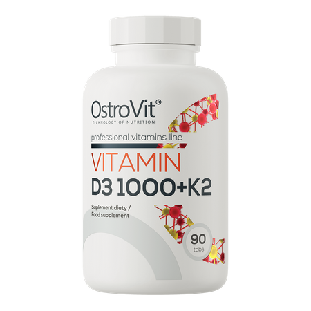 OstroVit Vitamin D3 1000 IU + K2 90 tabs