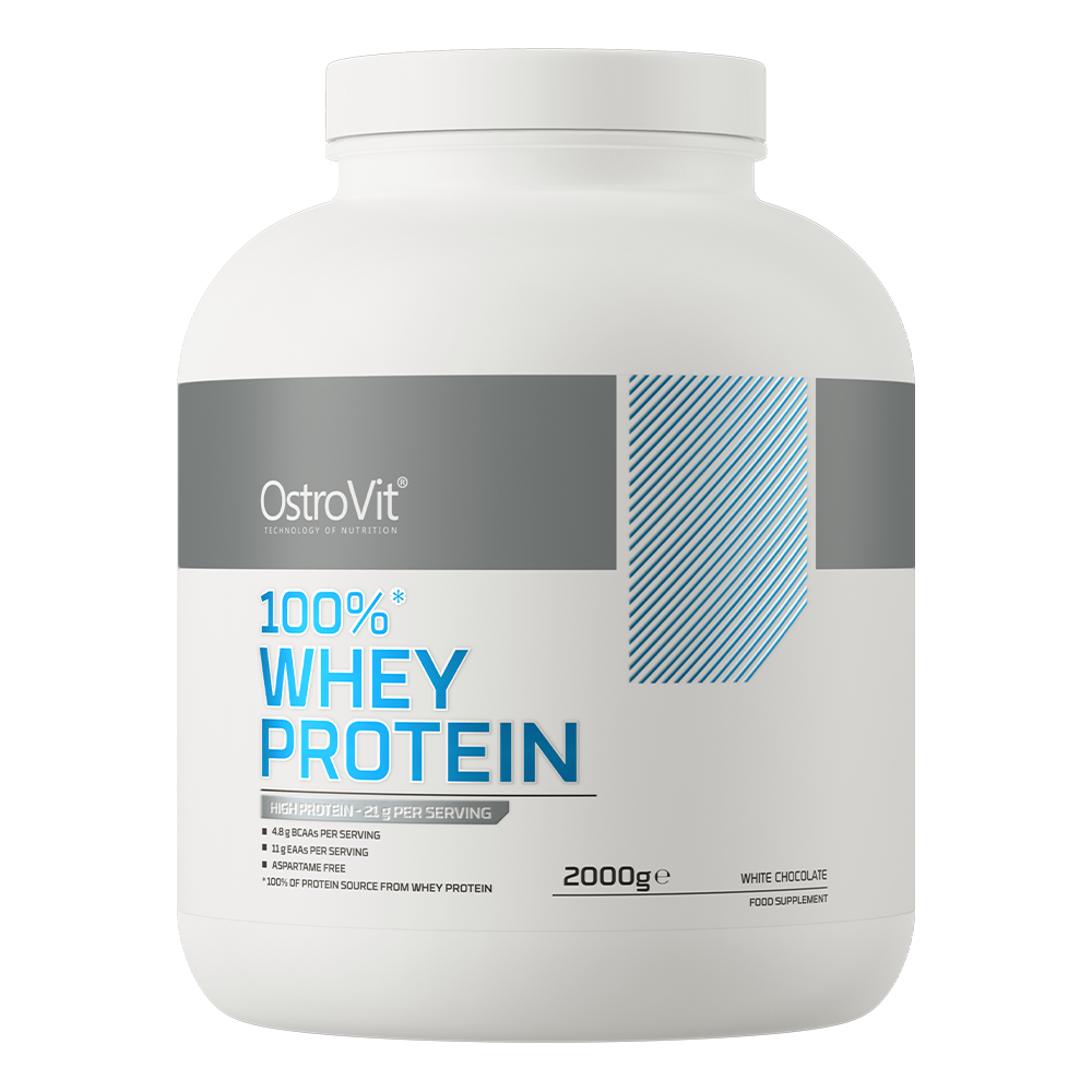 OstroVit 100 Whey Protein 2000 g białej czekolady 148 99 zł OstroVit