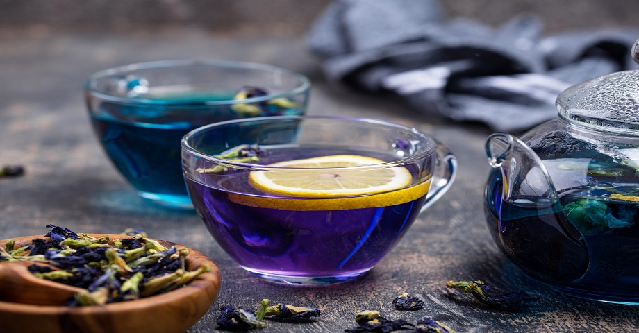 How to brew blue tea?