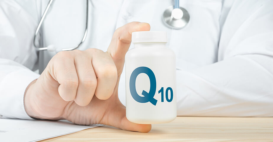 Dietary supplement coenzyme Q10 which is an element of every cell is also a building block of the heart muscle. Q10 dietary supplements help maintain proper skin condition. Using the product can slow down the body's ageing processes.