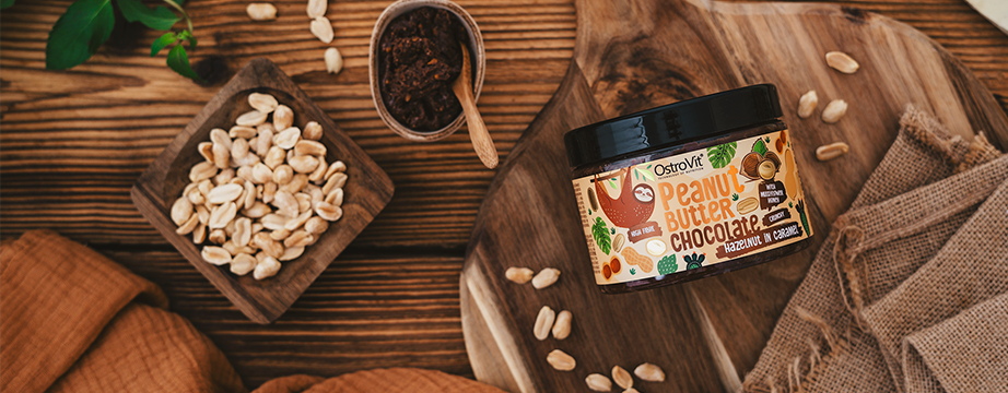 OstroVit Chocolate Peanut Butter + Hazelnuts in Caramel - 6,22 € | Official  store of the manufacturer