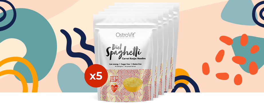 OstroVit Diet Spaghetti Carrot Konjac Noodles 400 g - 1,54 € - Official  store