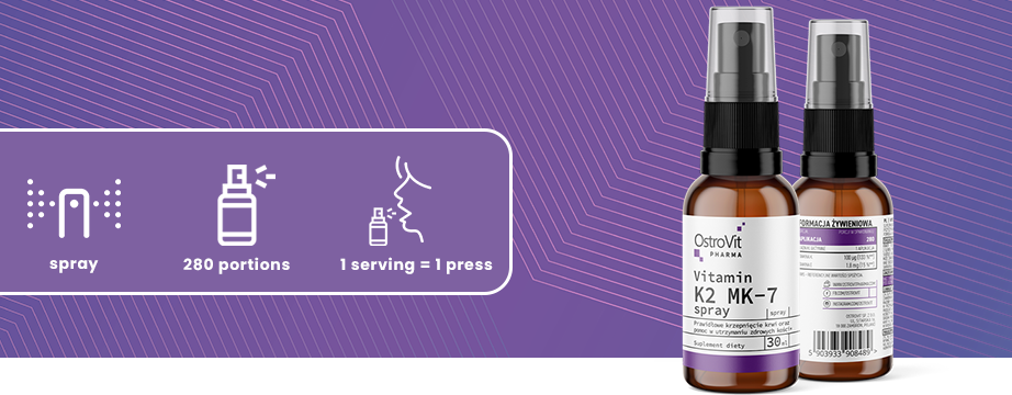OstroVit Pharma Vitamin K2 MK-7 spray 30 ml - 6,11 € | Official store of  the manufacturer