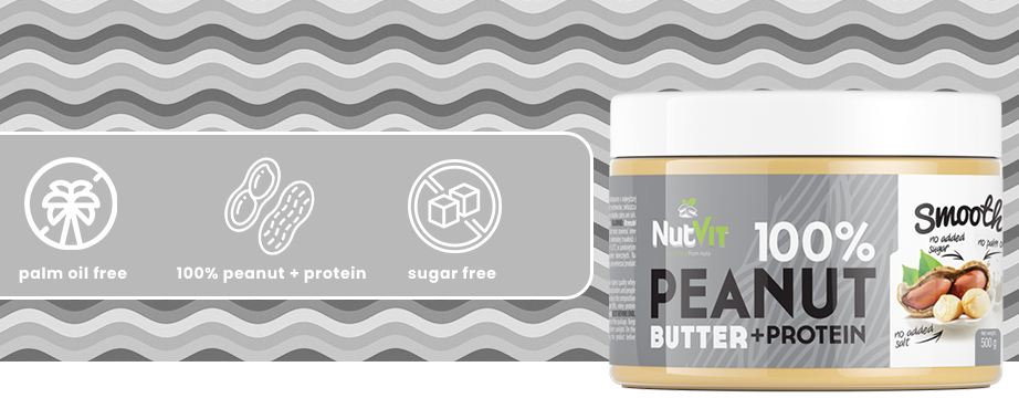 NutVit 100% Peanut + Protein Butter ( 500g ) Bơ đậu phộng + Protein SHOP  THỂ HÌNH