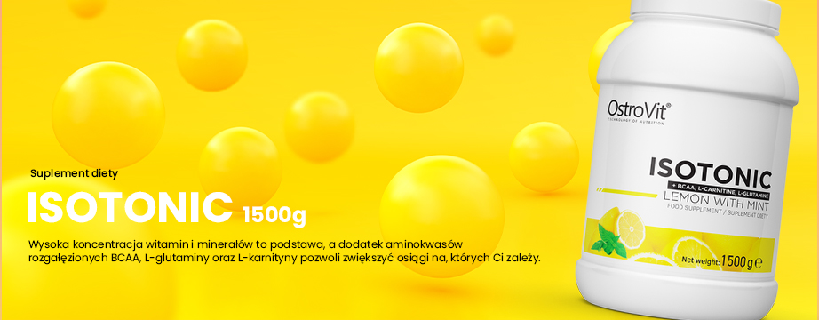 Zadbaj o nawodnienie organizmu, dzięki bogatemu w witaminy, oraz elektrolity OstroVit Isotonic. Produkt posiada także dodatek BCAA, L-Glutaminy, czy L-Karnityny. Cechuje go szybka wchłanialność, oraz wysoka biodostępność. Łatwy do przygotowania; zwiększy wydolność i energię
