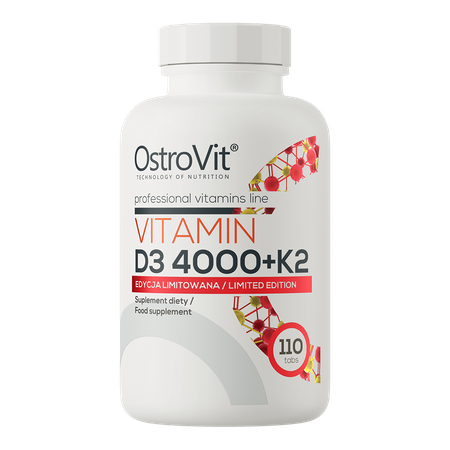 OstroVit Vitamin D3 4000 IU + K2 110 Tabletten