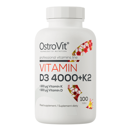 OstroVit Vitamin D3 4000 IU + K2 100 tablets