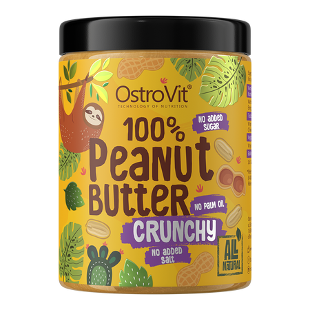 OstroVit 100% Peanut Butter Crunchy 1000 g