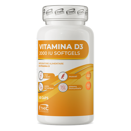 Ethic Nutraceutici Vitamin D3 2000 IU 60 capsules