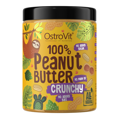 OstroVit 100% Peanut Butter Crunchy 1000 g