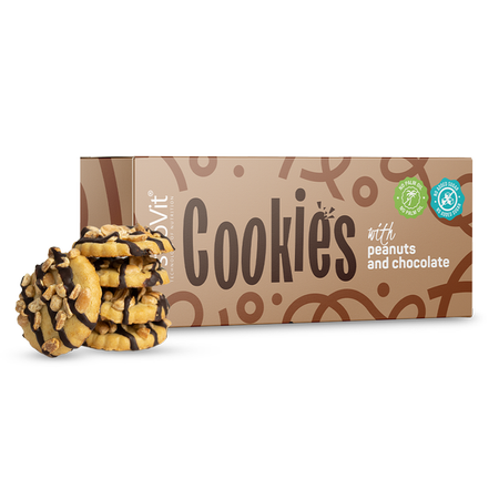 OstroVit Cookies with peanuts and chocolate 125 g