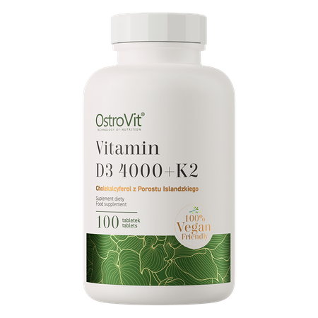 OstroVit Vitamin D3 4000 IU + K2 VEGE 100 tabs