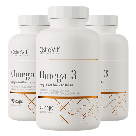 3 x OstroVit Omega 3 Leicht zu schlucken 90 Kapseln