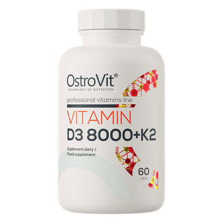 OstroVit Vitamin D3 8000 IU + K2 60 Tabletten