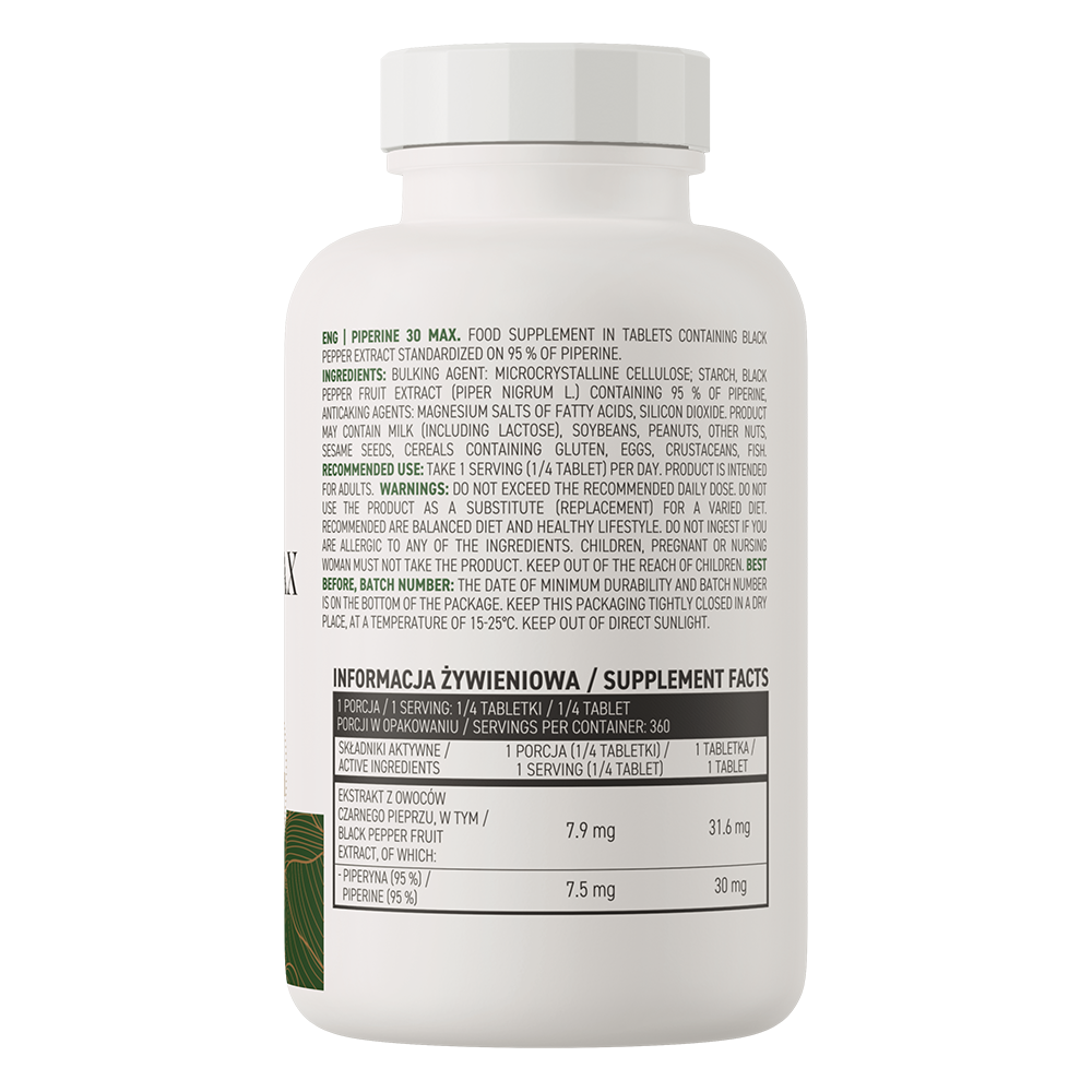 Piperine Wheight Tabletten Piperin 