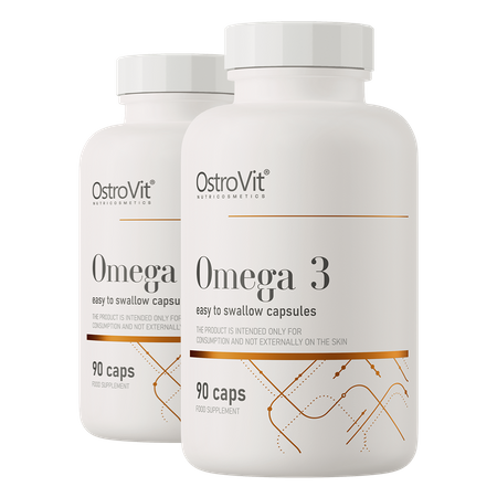 OstroVit Omega 3 Leicht zu schlucken 2 x 90 Kapseln