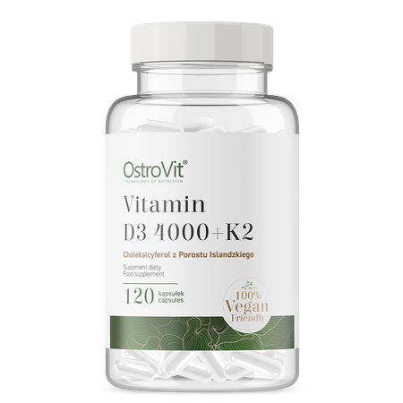 OstroVit Vitamin D3 4000 IU + K2 VEGE 120 capsules
