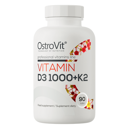 OstroVit Witamina D3 1000 IU + K2 90 tabletek