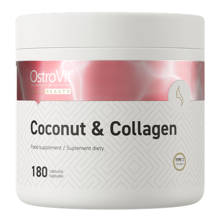 OstroVit Marine Collagen + Coconut MCT Oil 180 capsules