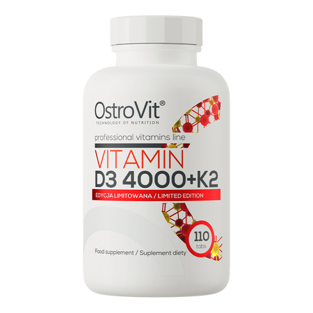 OstroVit Витамин D3 4000 МЕ + K2 110 таблеток