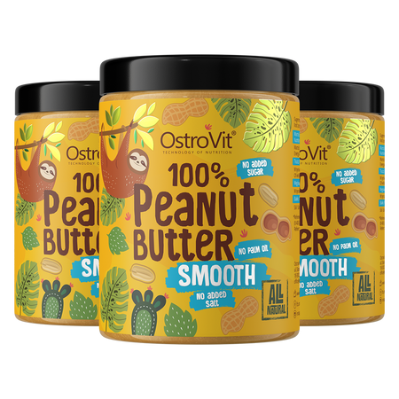 OstroVit 100% Krem Orzechowy 3 x 1000 g