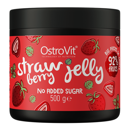 OstroVit Strawberry in Jelly Owoce w żelu 500 g