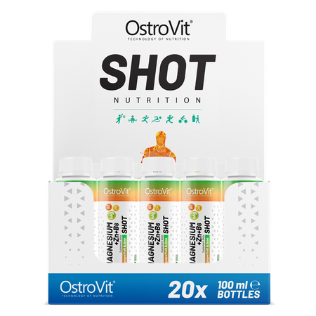 OstroVit Magnesium + Zn + B6 Shot 20 x 100 ml