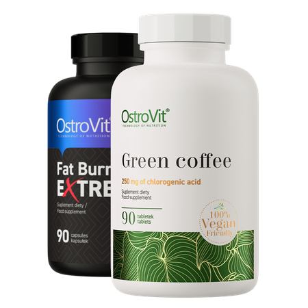 OstroVit Fat Burner eXtreme 90 capsules + Green Coffee VEGE 90 tabs