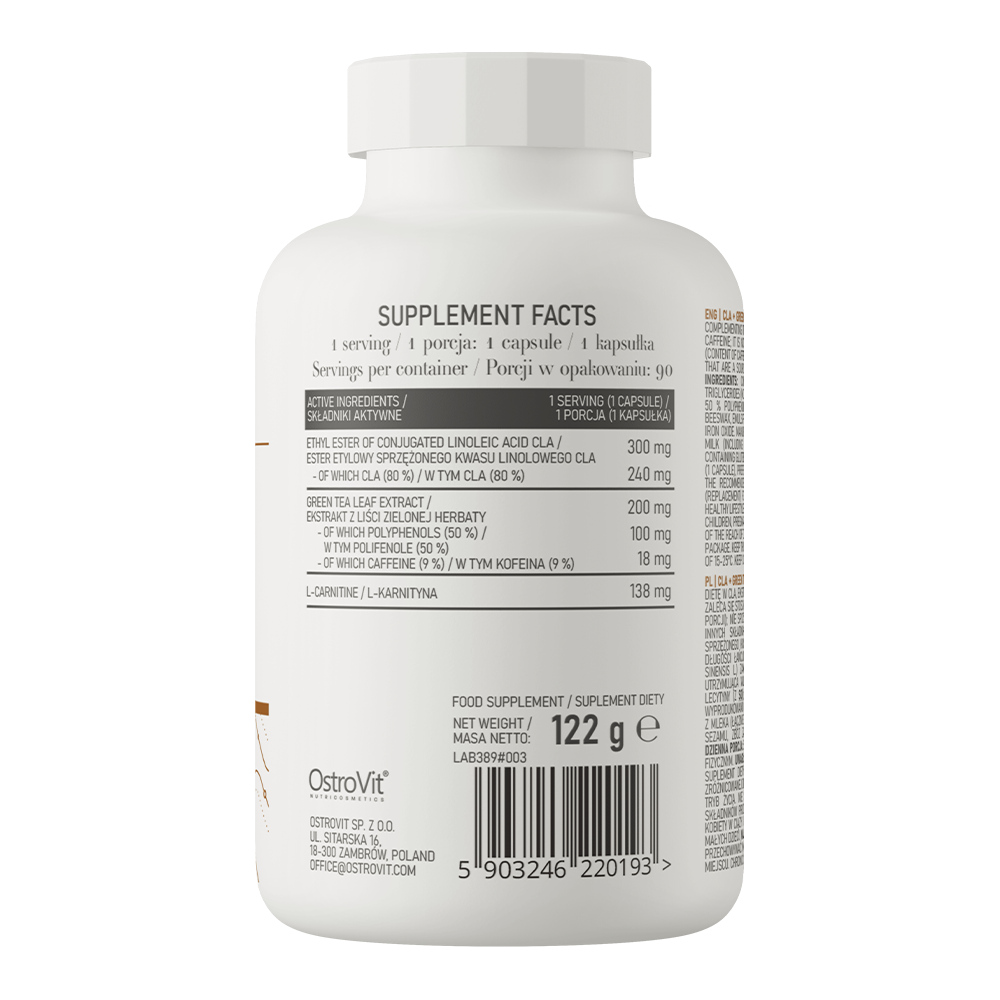 l-carnitine with green tea extract SLENDERDUE120/200M30 a precio de socio