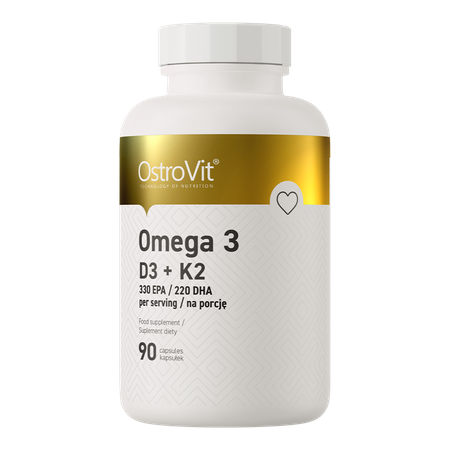 OstroVit Omega 3 D3+K2 90 capsules