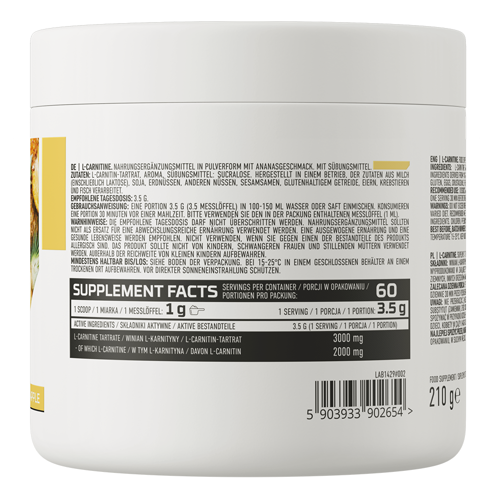 OstroVit L-карнитин 210 г ананасовый