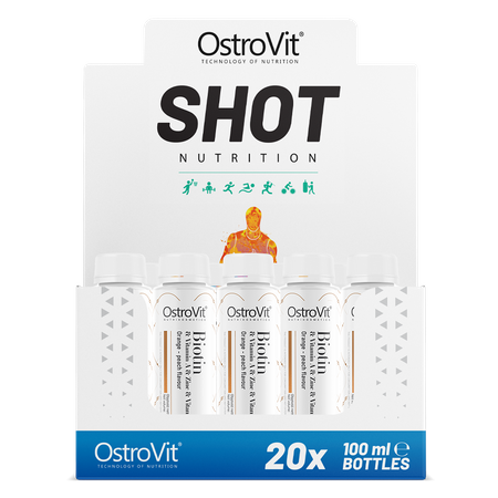 OstroVit Biotin & Vitamin A & Zinc & Vitamin B2 Shot 20 x 100 ml