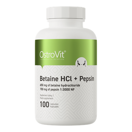 OstroVit Betaine HCl + Pepsin 100 caps