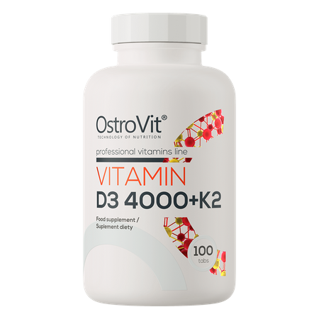 OstroVit Витамин D3 4000 МЕ + K2 100 таблеток
