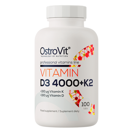 OstroVit Witamina D3 4000 IU + K2 100 tabletek