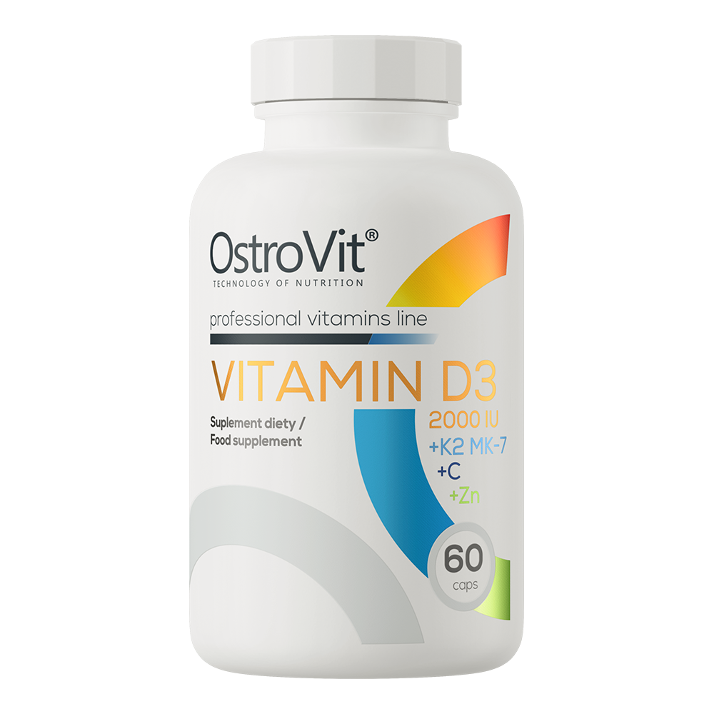 OstroVit Vitamin D3 2000 IU + K2 MK7 + C + Zn 60 Kapseln 4,66