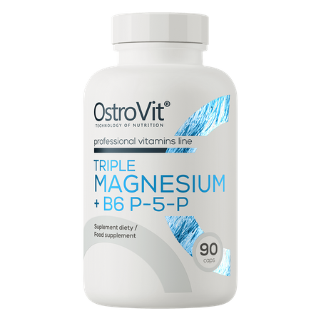 OstroVit Triple Magnesium + B6 P-5-P 90 capsules