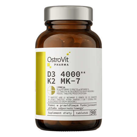 OstroVit Pharma D3 4000 IU + K2 MK-7 90 Tabletten