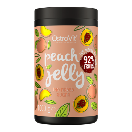 OstroVit Peach Jelly Owoce w żelu 1000 g