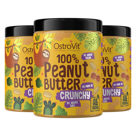 OstroVit 100% Krem Orzechowy 3 x 1000 g