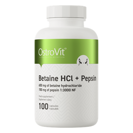 OstroVit Betaine HCl + Pepsin 100 capsules