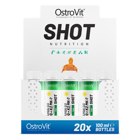 OstroVit Vitamin D3 4000 IU + K2 MK-7 Shot 20 x 100 ml