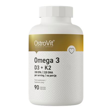 OstroVit Omega 3 D3+K2 90 capsules