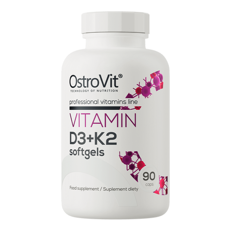 OstroVit Witamina D3 + K2 90 kapsułek