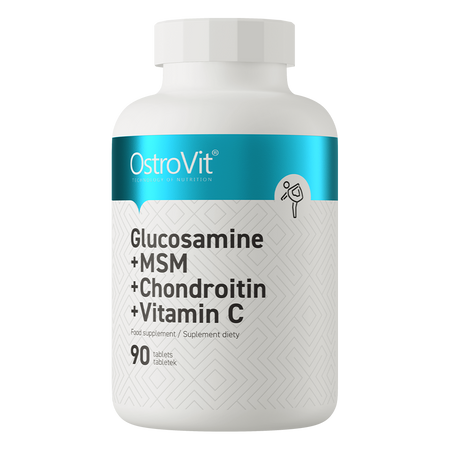 OstroVit Glukozamina + MSM + Chondroityna + Witamina C 90 tabletek