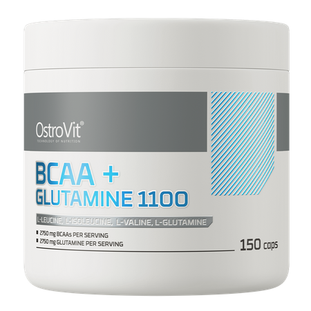 OstroVit BCAA + Glutamina 1100 mg 150 kapsułek