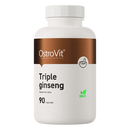 OstroVit Triple Ginseng VEGE 90 kapsułek