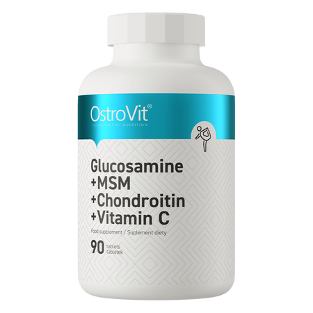 OstroVit Glukozamina + MSM + Chondroityna + Witamina C 90 tabletek