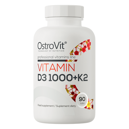 OstroVit Витамин D3 1000 МЕ + K2 90 таблеток